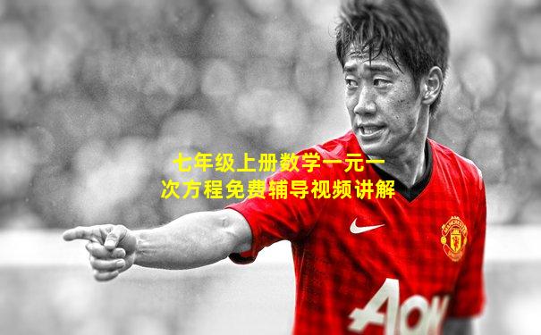七年级上册数学一元一次方程免费辅导视频讲解